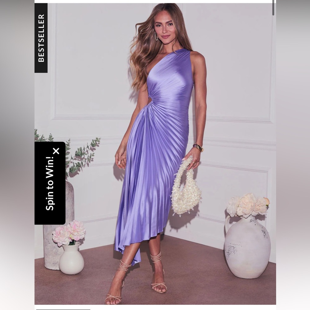 VICI Modern Day Glam One Shoulder Asymmetrical Maxi Dress